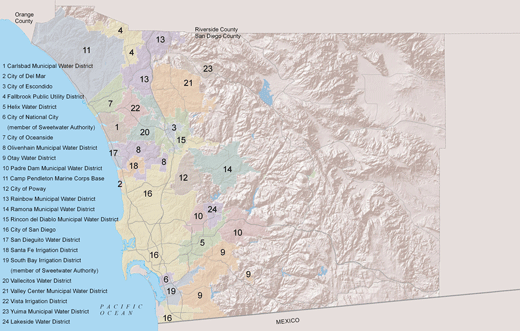 Member Agency Map